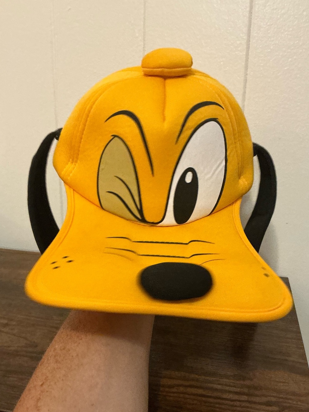 A Rare Vintage Pluto Disney Park Multicolor Foam Cap Hat
